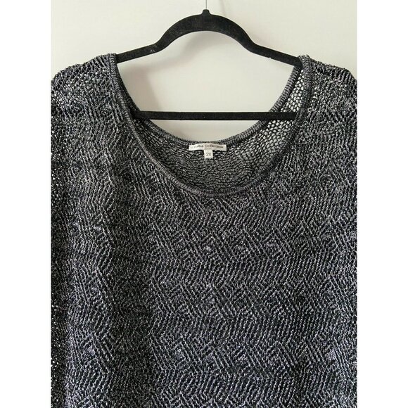 Dalia Collection Gray Knit Top - Picture 4 of 9